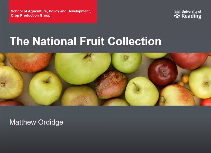 National Fruit Collection Webinar